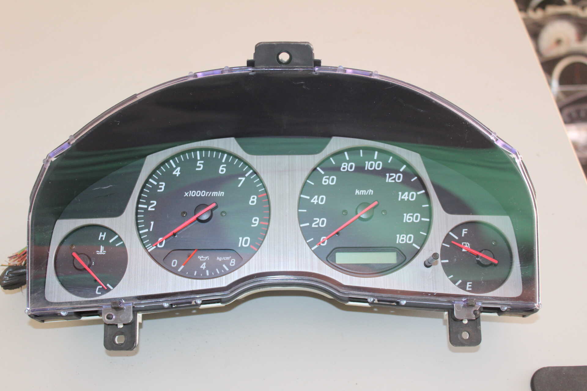 40068-IMG_6498(1) JDM NISSAN SKYLINE GT-R TURBO MANUAL GAUGE CLUSTER OEM SPEEDOMETER - Image 1